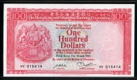 홍콩 Hong Kong 1982 100 Dollars P187d 미사용