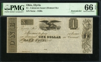 미국 1830년대 오하이오주 일리리아 1달러 PMG 66 EPQ 완전미사용