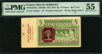 프랑스 France 1941-1945 Bon De Solidarite 5 Francs POW2325c SB332b PMG 55 준미사용