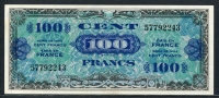 프랑스 France 1944, Allied Military 100 Francs,P118, 미사용
