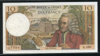 프랑스 France 1967-1971(1970), 10 Francs, P147, 극미품 (2개핀홀)