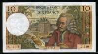 프랑스 France 1971, 10 Francs, P147d, 미사용 (핀홀)