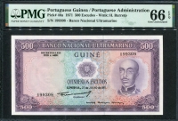 포르투갈령 기니 Portuguese Guinea 1971 500 Escudos,P46,PMG 66 EPQ 완전미사용