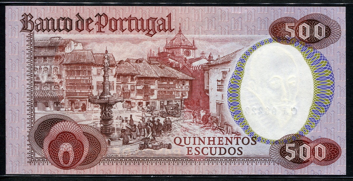 포르투갈 Portugal 1947-1957 ( 1954 ) 100 Escudos P159a PMG 58 준미사용