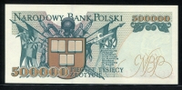 폴란드 Poland 1993 500000 Zlotych,P161, 미사용