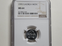 한국은행 1995년 1원 NGC MS 64 미사용 (발행량 15,000개)
