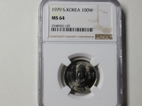 한국은행 1979년 100원 NGC MS 64 미사용