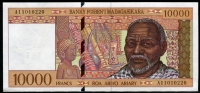 마다가스카르 Madagascar 1995 10000 Francs ( 2000 Ariary ).P79,미사용