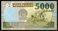 마다가스카르 Madagascar 1993 25000 Francs (5000 Ariary), P74A, 미사용