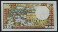 마다가스카르 Madagascar 1966 100 Francs (20Ariary), P57, 미사용