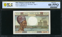 말리 Mali 1972-1973 100 Francs P11 PCGS 66 PPQ 완전미사용