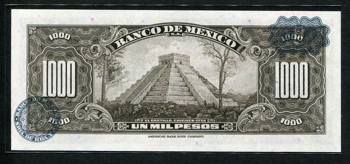 멕시코 Mexico 1971 1000 Pesos, P52o, 미사용