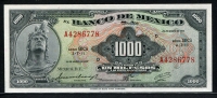 멕시코 Mexico 1971 1000 Pesos, P52o, 미사용