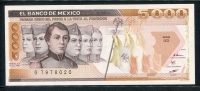 멕시코 Mexico 1985 5000 Pesos,P88a, 미사용