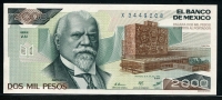 멕시코 Mexico 1985 2000 Pesos,P86a,미사용