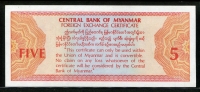 미얀마 Myanmar 1993 5 Dollar (미국달러), 외화바꾼돈, FX2, 미사용