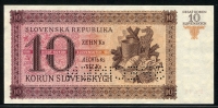 슬로바키아 Slovakia 1943 10 Korun,Specimen,견양권 미사용