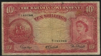 바하마 Bahamas 1953 10 Shillings P14 보품