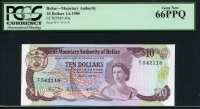 벨리즈 Belize 1980 10 Dollars P40a PCGS 66 PPQ 완전미사용