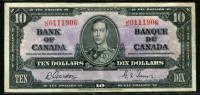 캐나다 Canada 1937 10 Dollars Gordon-Towers  P61b 미품