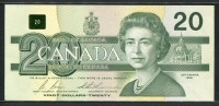 캐나다 Canada 1991 20 Dollars P97b Signature Bonin-Thiessen 미사용