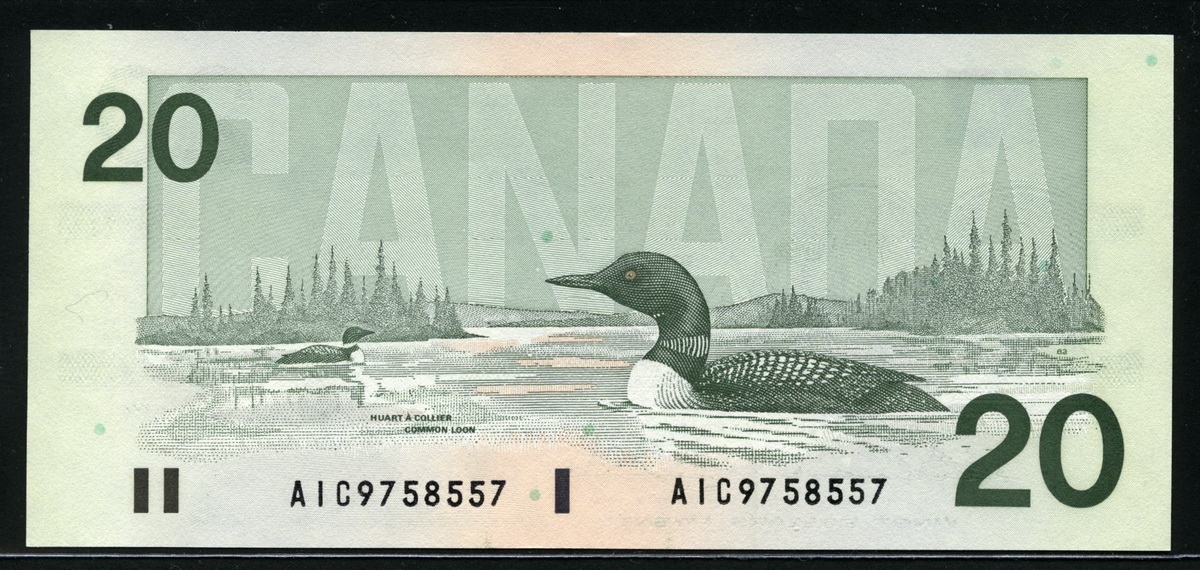 캐나다 Canada 1991 20 Dollars P97a,BC-58a Thiessen-Crow 미사용