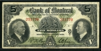 캐나다 Canada 1935 Bank of Montreal $5 S558a 미품
