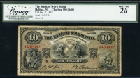 캐나다 Canada 1935 Bank of Nova Scotia 10 Dollars Leegacy 20 미품