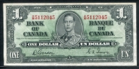 캐나다 Canada 1937 1 Dollar, P58d, 미품