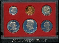 미국 1980년 현행 동전 프루프 세트(5종) 세월의 흔적은 있습니다.