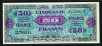 프랑스 France 1944, 군표 50 Francs, P117, 미사용