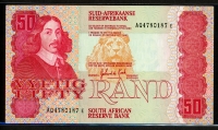 남아프리카 South Africa 1984 50 Rand ,P122a, 미사용-