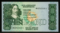 남아프리카 South Africa 1985-1990 10 Rand 보충권  WX, P120d, 미사용