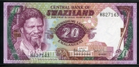 스와질란드 Swaziland 1984-1986(1985), 20 Emalangeni, P11b, 미사용