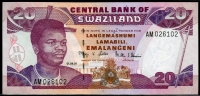 스와질란드 Swaziland 2001 20 Emalangeni,P30a, 미사용