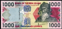 시에라리온 Sierra Leone 2002 1000 Leones P24a 미사용