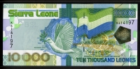시에라리온 Sierra Leone 2004 10000 Leones, P29a, 미사용