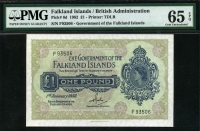 포클랜드 Falkland Islands 1982 1 Pound P8d PMG 65 EPQ 완전미사용