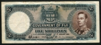 피지 Fiji 1941 5 Shillings, P37d, 미품