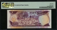 피지 Fiji 1986 10 Dollars,P84,PMG 64 EPQ 미사용