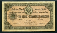 핀란드 Finland 1889 10 Markkaa PA51 미품