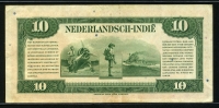 네덜란드령 인디 Netherlands Indies 1943 10 Gulden,P114, 미품