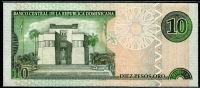도미니카 Dominican Republic 2002 10 Peso Oro,P168, 빠른번호 86번 미사용