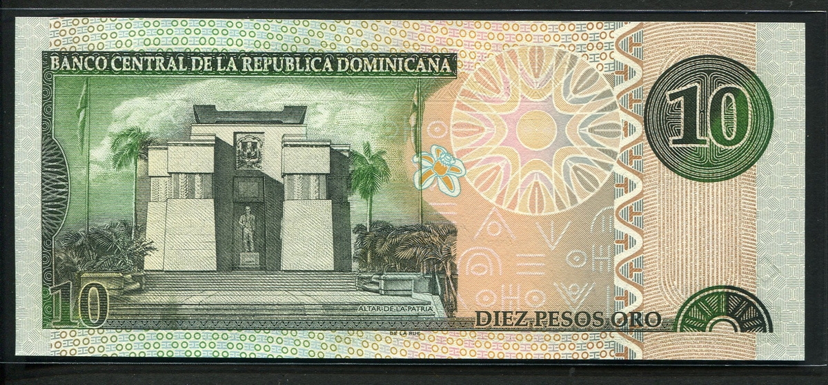 도미니카 Dominican Republic 2002 10 Peso Oro,P168, 미사용