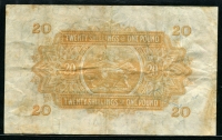 동아프리카 East Africa 1953-1956 20 Shillings (1 Pound), P35 미품