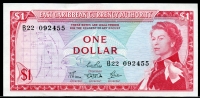 동카리브 East Caribbean States 1965 1 Dollar P13c Sign 4 귀한싸인 미사용