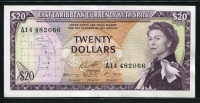 동카리브 East Caribbean States 1965 20 Dollars P15g 미사용