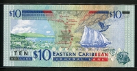 동카리브 East Caribbean States 2000 10 Dollars, P38k, 미사용