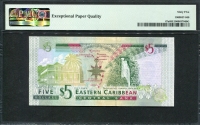 동카리브 East Caribbean States 2008 5 Dollars,P47a,PMG 65 EPQ 완전미사용