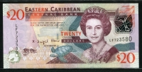동카리브 East Caribbean States 2008 20 Dollars, P49, 미사용